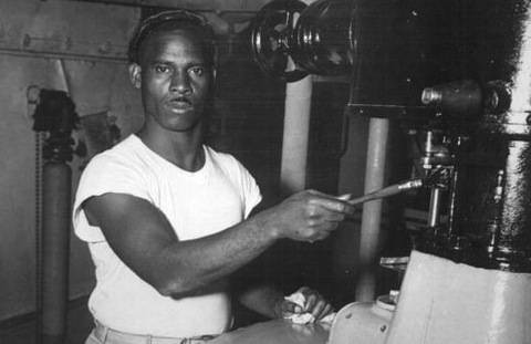 old t-shirt photo of machine operator