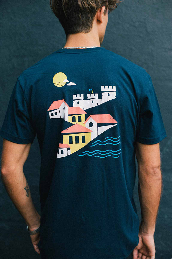 back graphic on t-shirt