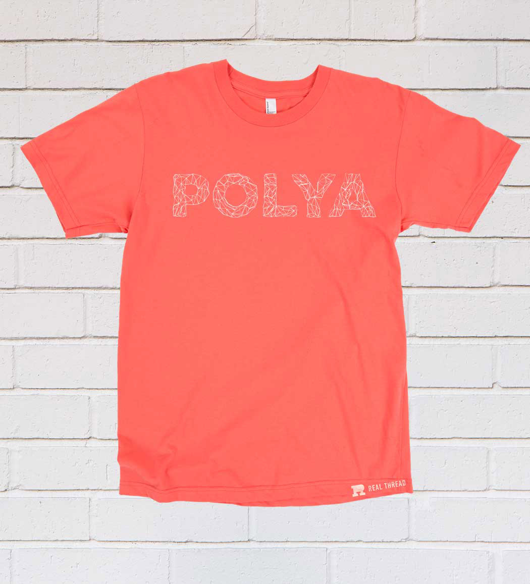 coral shirt flat lay