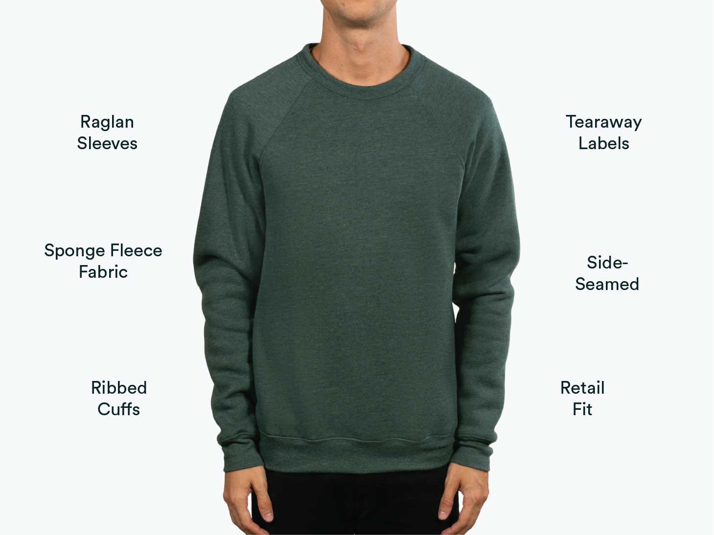 man wearing green sweatshirt