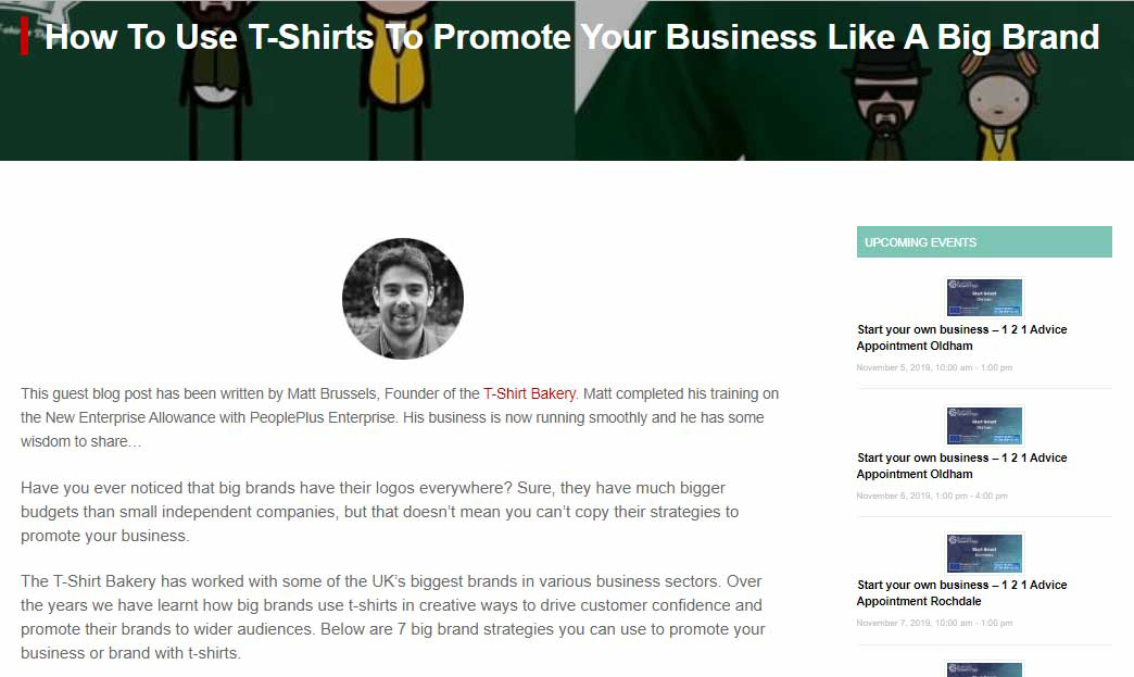 screenshot of author bio 