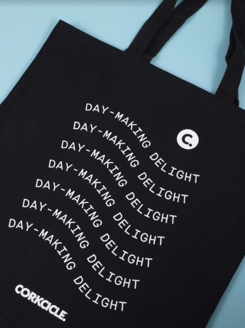 Custom tote bag for Corkcicle.